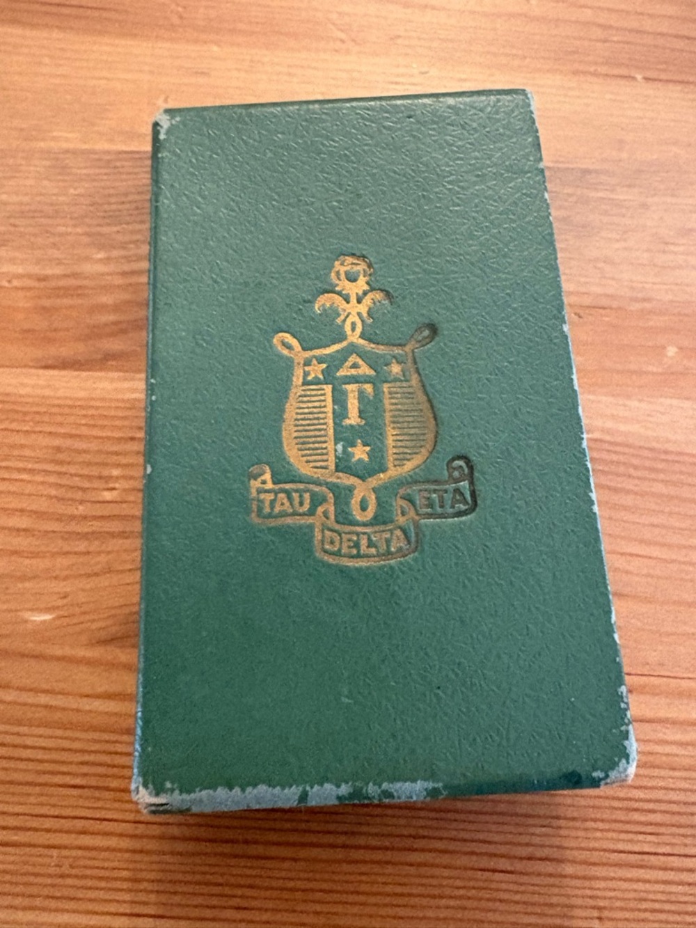Vintage Delta Gamma Sorority Playing Cards MCM 1950s Gold Gilt Edge Anchor Deck - Picture 3 of 8